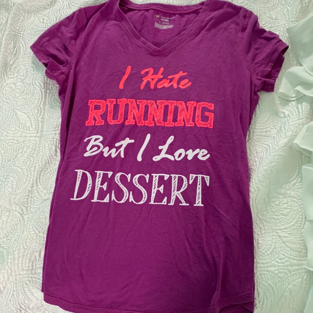 Purple running tee-shirt!